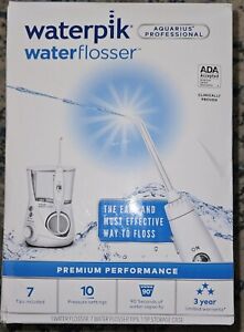 NEW! Waterpik Aquarius Water Flosser White WP-660C Oral Irrigator Teeth Cleaner