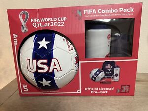 New USA Fifa World Cup 2022 Qatar Combo Pack Bag Bottle Pump Size 5 Ball
