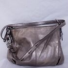 Coach Leather Purse Handbag D1082 15729 Shoulder Bag Metallic Tote Shine