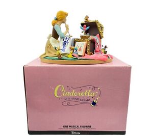 Disney 45th Anniversary Cinderella Musical Figurine With Original Box *READ*