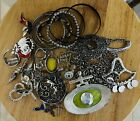 Large Lot Of Jewelry Necklaces, Bracelets, Pendants, Brooches 14 Oz