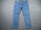 Levis 511 Jeans Adult 32x28 (Tag 34x30) Blue Skinny Leg Pockets Casual Mens