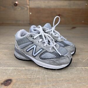 New Balance 990v5 TD IC990GL5 Sneaker Gray White Suede Toddler Size 5.5 US
