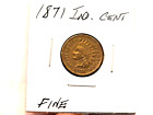 1871 Indian head cent penny us coins