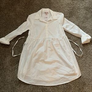 NWT! Isabel Maternity White Babydoll Top/Shirt/Blouse - Size XS