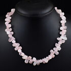 271 Cts Natural Single Strand Pink Rose Quartz Beads Necklace Jewelry JK 13E418