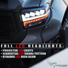 Topline For 14-21 Toyota Tundra Full LED Sequential Projector Headlights - Black (For: 2015 Toyota Tundra)