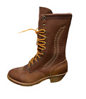 Abilene Boots Men’s Brown 12” Western Packer Boots Soft Round Toe #6046