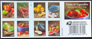 New ListingUnited States 2020 Fruits and Vegetables Postage Booklet Stamps of 20 MNH