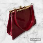 Vintage Red Purse Patent leather Bag Liz Claiborne SMALL
