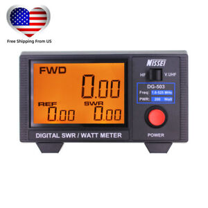 Original NISSEI DG-503 SWR Digital Power Meter 1.6-525Mhz Radio Short Wave Meter