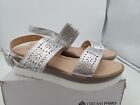 New Dream Pairs Andrea-3 Low Wedge Sandal Women's, Silver Sizes 8 M and 9 M