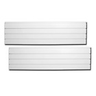 12 Inch x 48 Inch White Slatwall Panel Set Of 2 Retail Display Solution