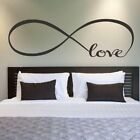Infinity Symbol Word Love vinyl Wall Art Sticker Decals Home Art Bedroom Decor