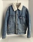 Levis Denim Sherpa Jean Jacket Mens Size Medium 70609-0389 Vintage 1980's