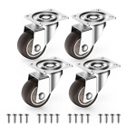 New Listing1 Inch Small Furniture Caster Wheels Set of 4 - 90 lbs Capacity No Brake New