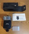Vintage Minolta Auto ElectroFlash 128 w Instruction & Bag For Camera