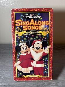 Disney Sing Along Songs VHS Tape The Twelve Days of Christmas Volume 12