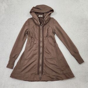 Prairie Underground Jacket Womens Medium Brown Full Zip Hooded Cloak Jacket