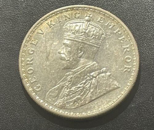 India (British) 1919 Rupee Silver Coin