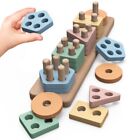 pigipigi Montessori Toys Gift for 1 2 3 4 Years Old - Wooden Sorting Stacking...