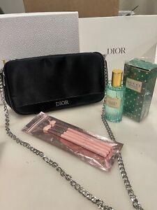 Dior Black Cosmetic Case And Gucci Perfume Gift Set
