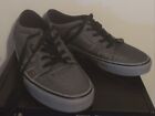 Vans Authentic Skate Shoes Mens 10.5 Double Gray White Stitching