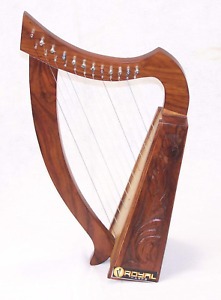ROYAL HARPS 19 Inch Tall Celtic Irish Rose Harp 8 Strings Solid Wood Great for C