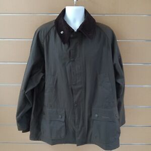Barbour Classic Bedale Waxed Men's Jacket Olive MWX0010OL71 Size 44 (Preowned)