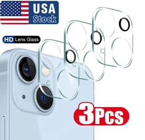 3x For iPhone 15 14 13 12 11 Pro Max Tempered Glass Camera Lens Cover Protector