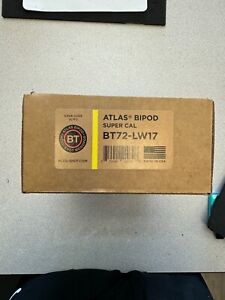 Black Cerakoted BT72-LW17 ACCUSHOT Super CAL Atlas Bipod with Two-Screw Clamp