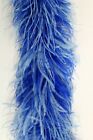 OSTRICH FEATHER BOA - NAVY BLUE / LIGHT BLUE 4 Ply Two -Tone 72