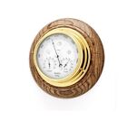 Brass Barometer with built in Hygrometer and Thermometer mounted on an Englis...