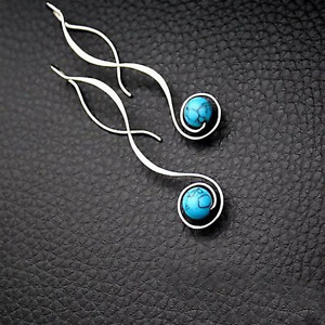 Vintage Drop Dangle Turquoise Earrings Fashion/ Boho Jewelry For Women