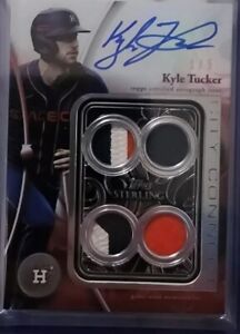 2024 Topps Sterling Kyle Tucker Quad Patch On Card AUTO #1/5!!🔥 STCO-KT