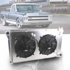 Radiator+Shroud+Fan For 67-72 Chevy/GMC Pickup Truck C10 C20 C30 K10 K20 K30 C15 (For: Chevrolet C10 Panel)