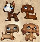 Littlest Pet Shop LPS Lot  Of 4 Dogs Figures Preowened