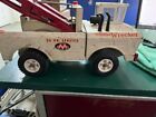 Vintage Classic Mighty Tonka Tow Truck Double Boom Wrecker White C1969 18.5