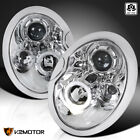 Clear Fits 2002-2006 Mini Cooper S LED Halo Projector Headlights Lamp Pair 02-05 (For: Mini)