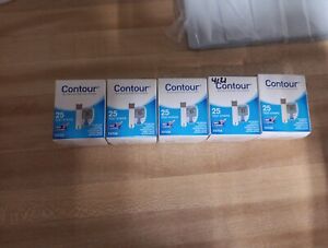 (5 Pack) Contour Test Strips 125 Strips Various Exp Dates!! Sealed!!