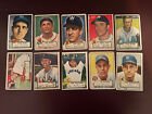 New ListingLot Of 10 Topps Baseball Cards From The Iconic 1952 Set.