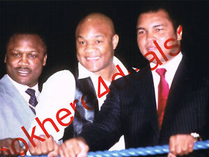 Muhammad Ali Photo 8.5x11 George Foreman Joe Frazier Boxing Sports Memorabilia