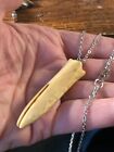 💘 Alaskan Inuit artifact Harpoon Spearpoint  Artifact Stainless Steel Necklace!