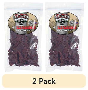 (2 Pack) Old Trapper Naturally Smoked Original Old Fashioned Beef Jerky 10oz Bag