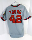 New ListingCalifornia Angels Young #42 Game Used Grey Jersey DP17528