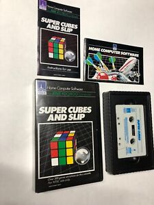 Super Cubes and Slip - Atari 400/800 Cassette Game Thorn Video EMI Complete CIB