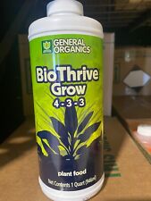 General Organics BioThrive Grow Quart - organics bio thrive gh qt 32 oz ounce