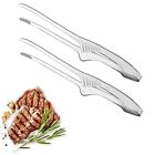 2 Pieces Stainless Steel Grill Tongs For Korean And Japanese Bbq Clean & Conveni
