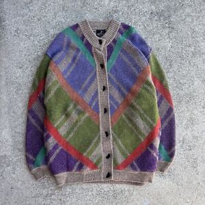 True Vintage Genoa Wool Mohair Blend Cardigan Size X-Large