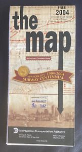 2004 - Centennial - Vintage NYC MTA Subway Foldout Map - FREE SHIPPING